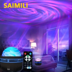 LED galaktikos projektorius su nuotoliniu valdymu ir žvaigždėtu dangumi