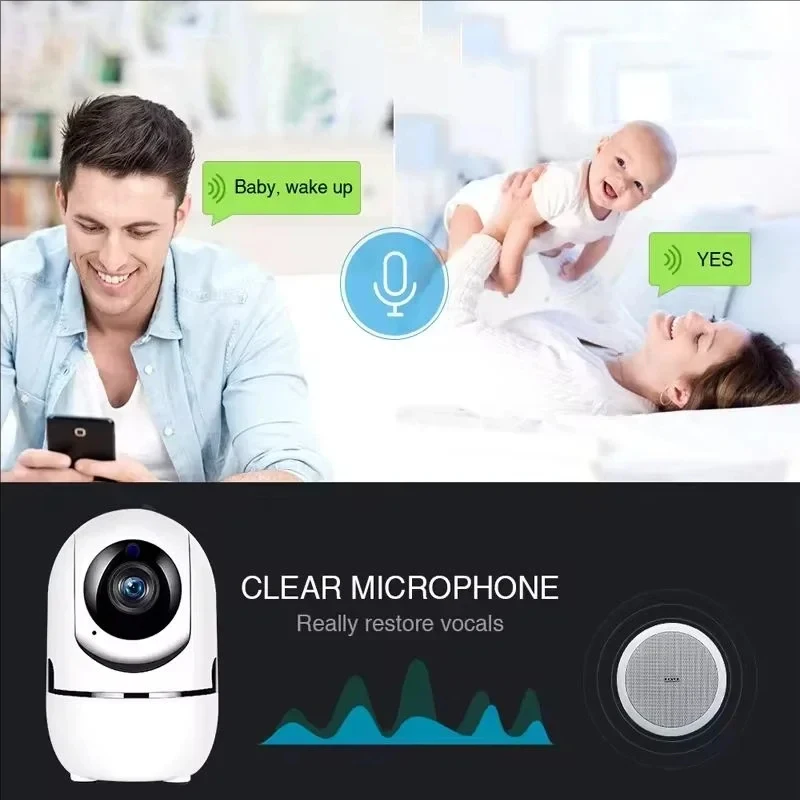 Išmani 360° namų vaizdo kamera su programėle ir naktiniu matymu - Image 3