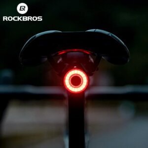 ROCKBROS Smart Išmanusis Dviračio Galinis Žibintas, Įkraunamas, Atsparus Vandeniui