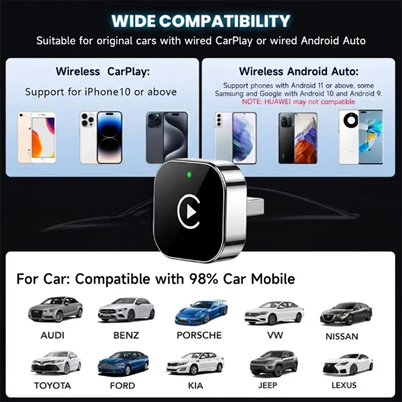 Belaidis CarPlay ir Android Auto adapteris - Image 2