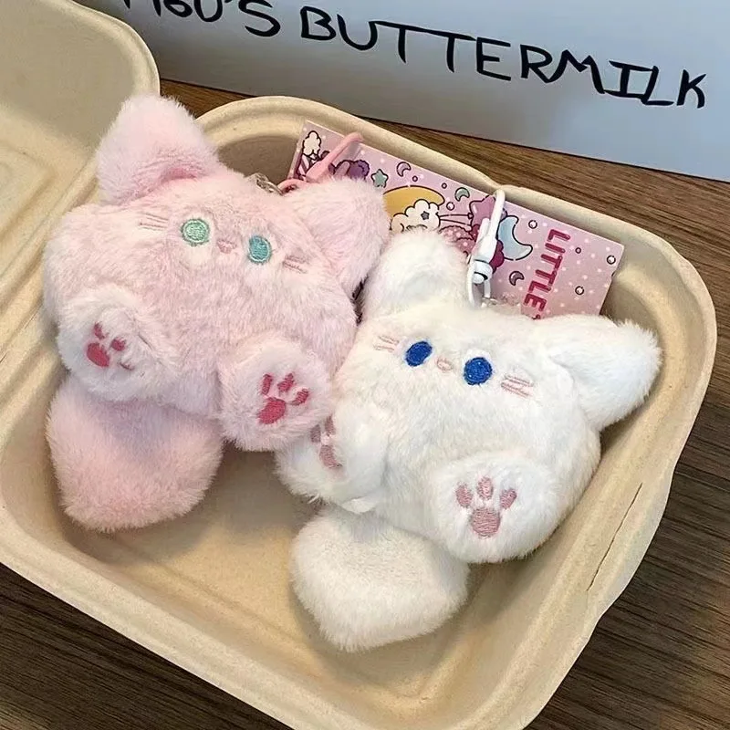 Mielas pliušinis kačiuko pakabukas raktams ir kuprinei - Image 4