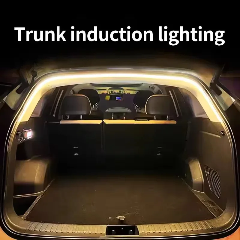 Car high brightness trunk lighting ambient light interior decoration LED wiring free automatic sensing tailgate light st - Image 4