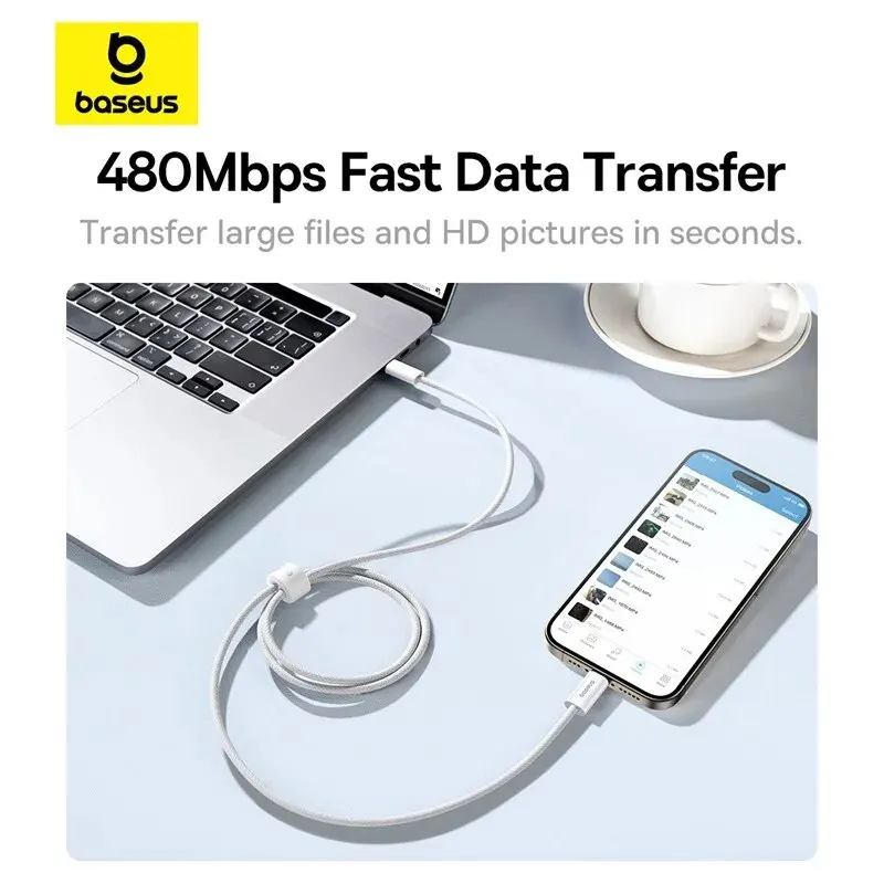 Baseus 100W USB-C į USB-C laidas greitam įkrovimui - Image 2