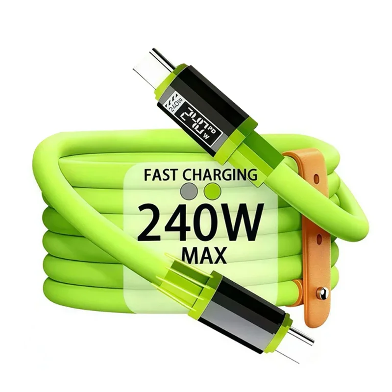 Greitojo įkrovimo USB-C laidas (240 W) su nailonine pynute - Image 2