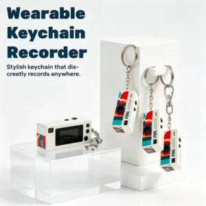 Thumb Camera Mini Keychain Cameras 1080P Full HD Recorder Built-in Flash 130° Wide Angle Lens Portable Outdoor CCD Camer