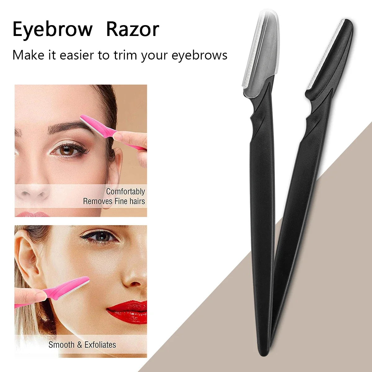 10/30/40Pcs Eyebrow Razor Facial Razor for Women Multipurpose Exfoliating Dermaplaning Tools with Precision Cover Safety - Image 4