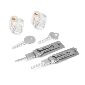 For Lishi Yale Picks Picking SS001 SS002 2 in1 Locksmith Tools Master Key Decoder Micha Decoder Hooks Topolines To Open