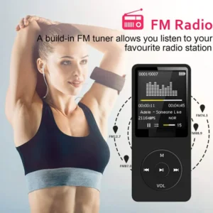 Nešiojamas MP3 grotuvas su skaitmeniniu ekranu