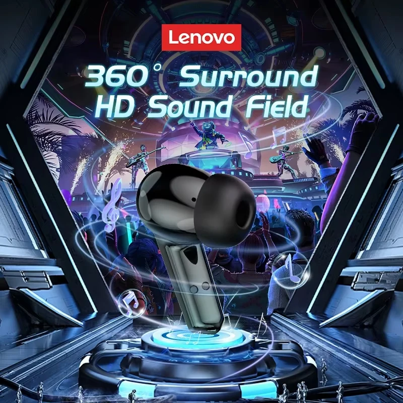 Lenovo GM2 PRO Bluetooth Headset for Game 5.3 Spoit Headset Dual Mode HD Call Noise Reduction Earbuds with Mic Music Ear - Image 3