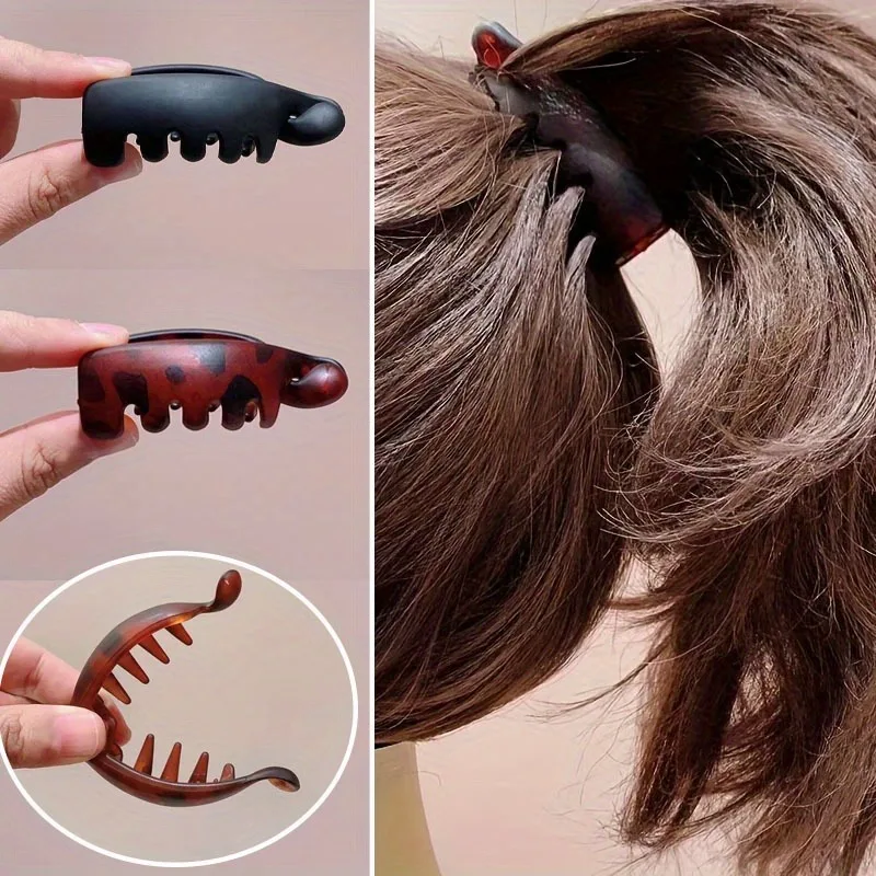 4 pcs Banana Clips, Small Size, Vertical Clips for Women, Elegant High Ponytail Hairpins, Twist Clips, Simple Hair Acces - Image 2