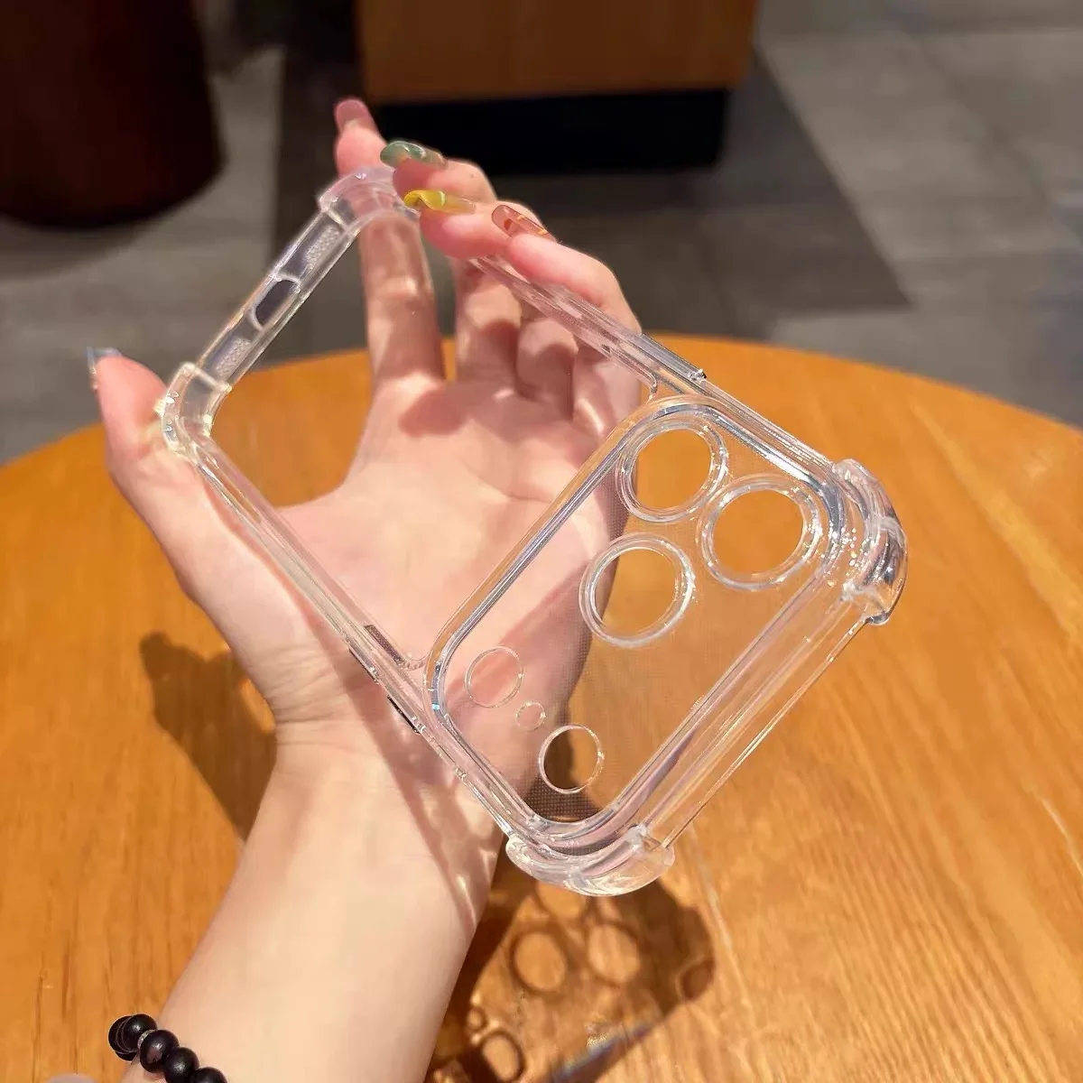 Smūgiams atsparus dėklas iPhone su oro pagalvėlėmis kampuose - Image 4
