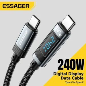Itin galingas 240W USB-C į USB-C greitojo įkrovimo laidas