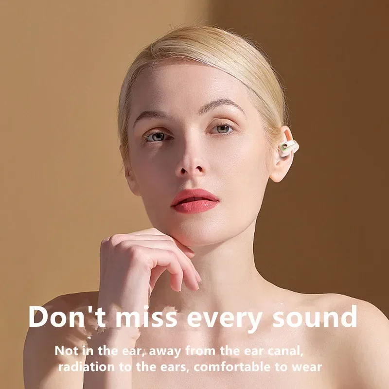 Earphone Clip Wireless Bluetooth Headphone Bone Conduction Headset High Quality TWS Auriculares Sport Noise Canceling Wi - Image 4
