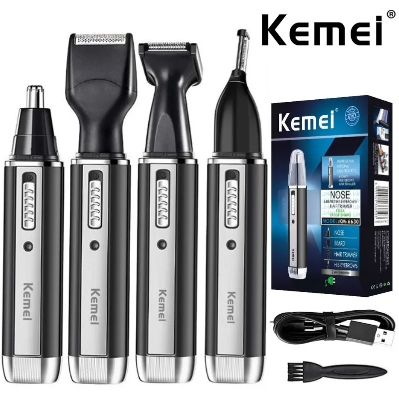 Daugiafunkcis priežiūros rinkinys vyrams „Kemei 4 in 1“