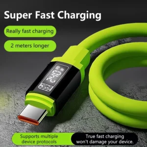 Greitojo įkrovimo USB-C laidas (240 W) su nailonine pynute