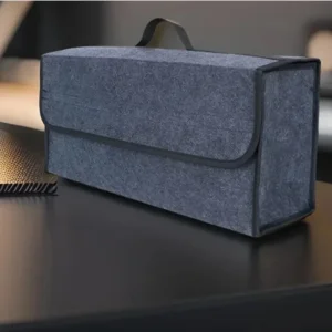 Car Trunk soft Organizer Felt Storage Box Accessories Large Anti Slip Compartment Boot Storage Organizer Tool Car Storag
