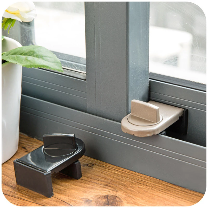 Alloy Sliding Door Window Safety Lock Adjustable Security Door Locks Anti-theft Protection Lock Home Safety Latches - Image 2