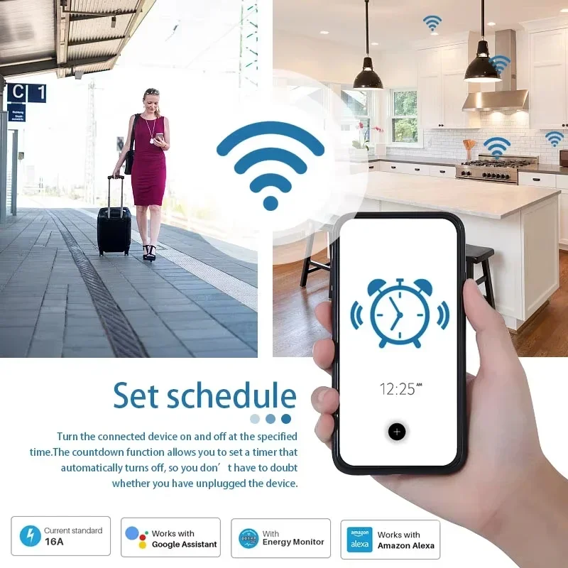 Išmanusis kištukas (Wi-Fi/Zigbee) su elektros energijos monitoriumi - Image 4
