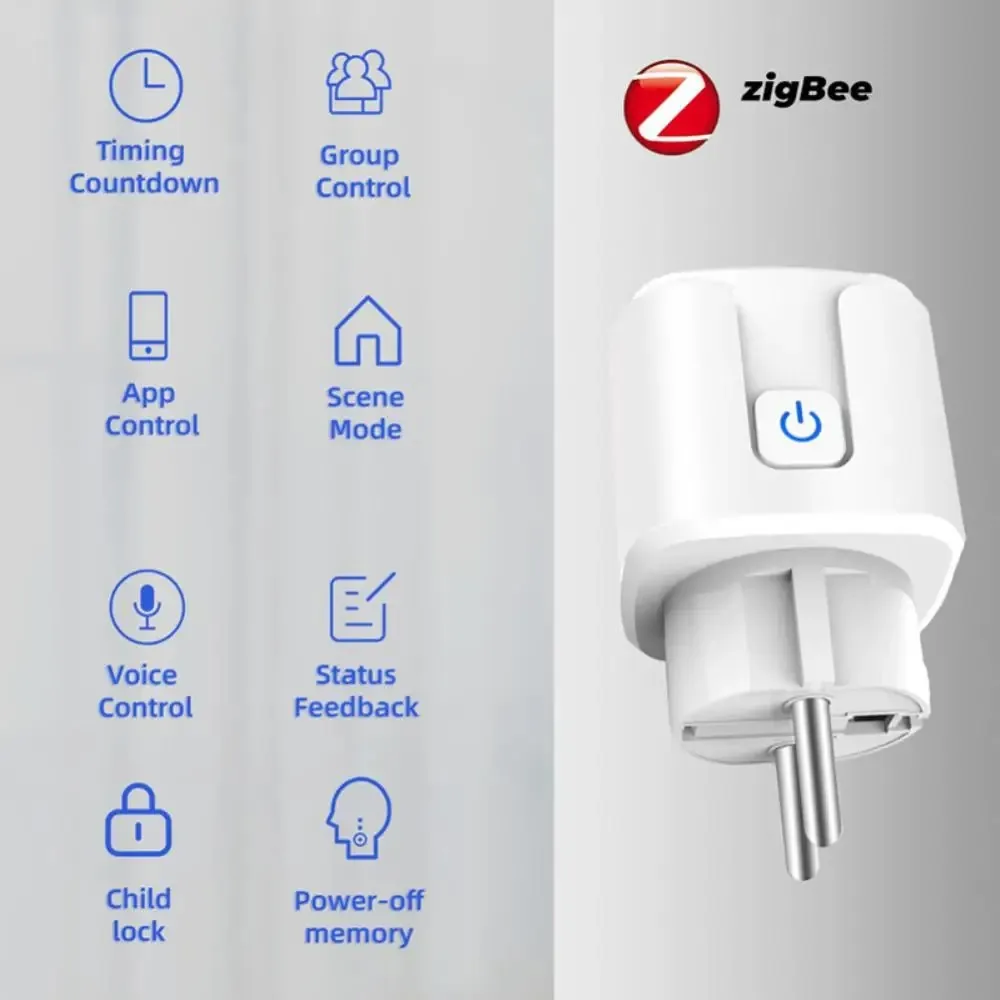 Galingas 20A Zigbee išmanusis kištukas su energijos apskaita - Image 3