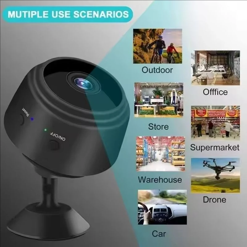 Belaidė mini stebėjimo kamera A9 (WiFi) - Image 3