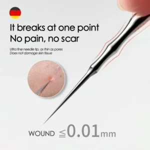 Precizinis inkštirų šalinimo pincetas-spaustukas