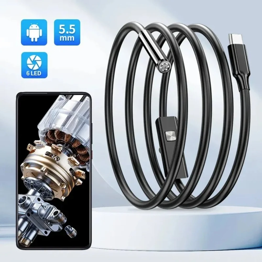 Lanksti USB inspekcinė kamera (endoskopas) telefonui