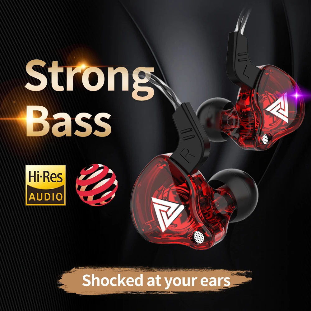 Laidinės HIFI ausinės QKZ AK6 su mikrofonu - Image 4