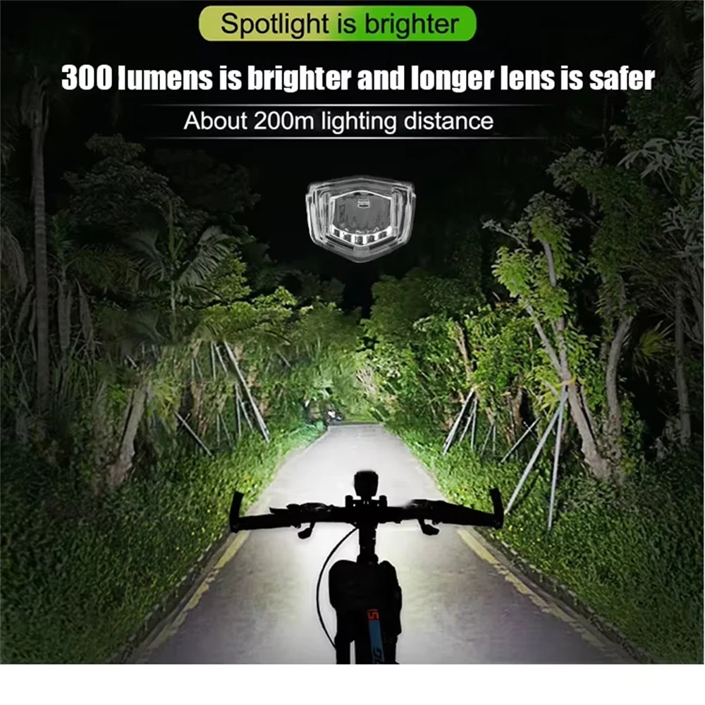 Ourdoor Bicycle Front Light Bright Bike Led Flashlight Bicycle Lantern USB Rechargeable MTB Bike Rear Lamp For Cycling H - Image 2