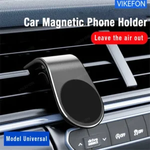 Magnetinis automobilinis telefono laikiklis į ventiliacijos groteles