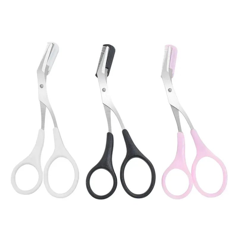 1/2/3/4pcs Eyebrow Trimmer Makeup Tools Stainless Steel Eyebrow Scissors with Comb Hair Removal Eyebrows Shaping Makeup - Image 2