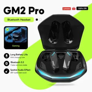 Lenovo GM2 PRO Bluetooth Headset for Game 5.3 Spoit Headset Dual Mode HD Call Noise Reduction Earbuds with Mic Music Ear