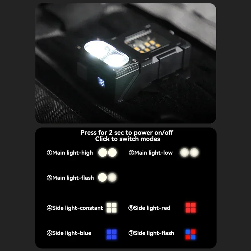 Daugiafunkcis įkraunamas LED prožektorius su magnetu - Image 3