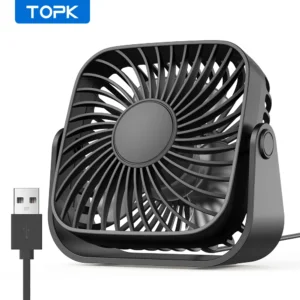 Kompaktiškas nešiojamas USB stalinis ventiliatorius