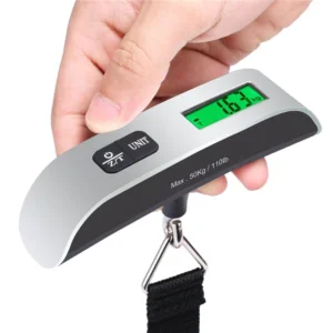 Nešiojamos skaitmeninės bagažo svarstyklės (iki 50 kg)
