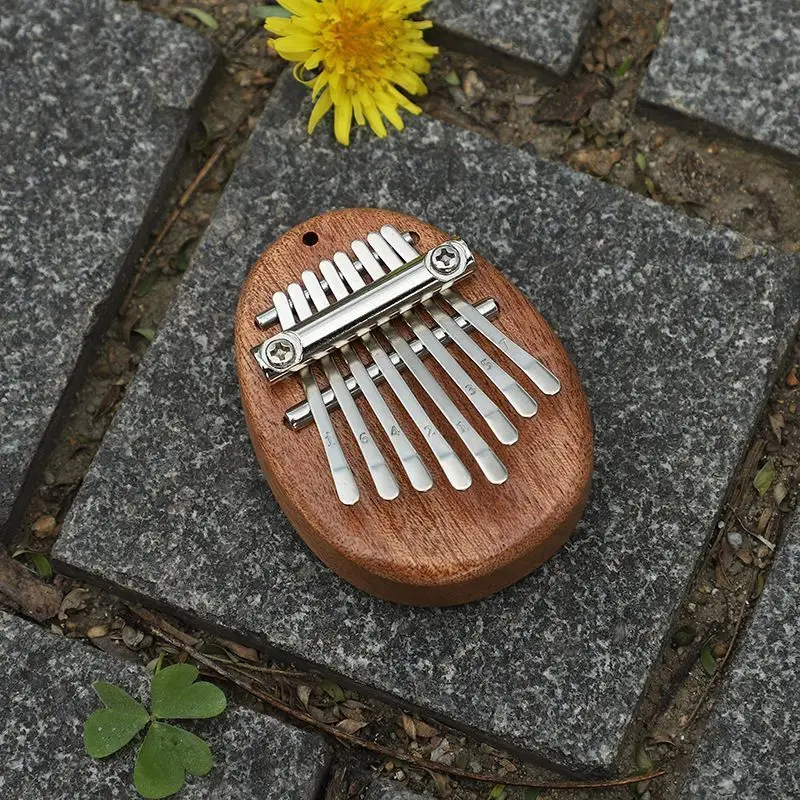 8 Key Mini Wooden Kalimba High Quality Exquisite Finger Thumb Piano Marimba Musical Good Accessory Pendant Gift - Image 3