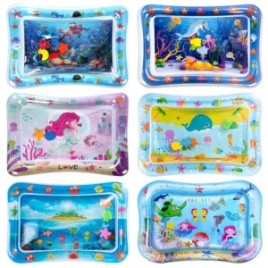 Baby Water Play Mat Inflatable Cushion PVC Infant Tummy Time Toddler Water Pad For Kids Early Education Developing Activ