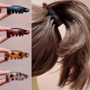 4 pcs Banana Clips, Small Size, Vertical Clips for Women, Elegant High Ponytail Hairpins, Twist Clips, Simple Hair Acces