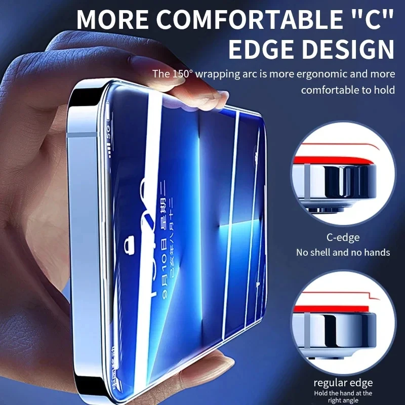 Grūdinto stiklo ekrano apsaugų rinkinys iPhone (5 vnt.) - Image 3