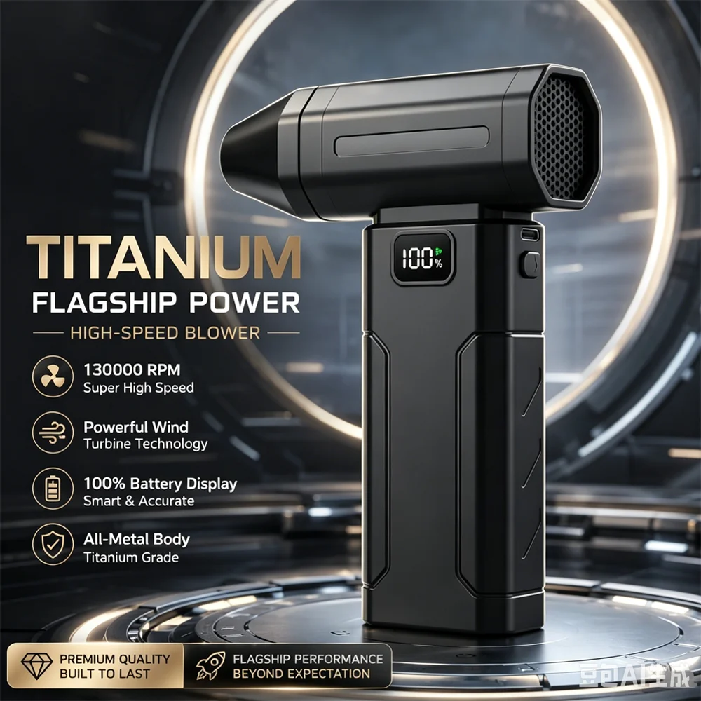 Didelės galios belaidis oro pūstuvas (130 000 aps./min.)