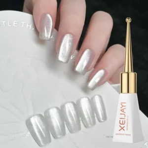 Holografinis „katės akies“ efekto gelinis nagų lakas (10 ml)