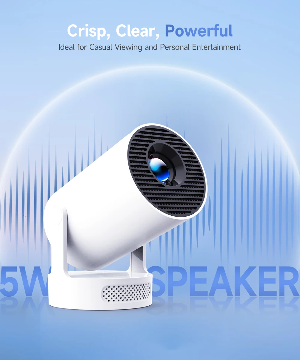 Magcubic HY300 Pro+ 8K Android 14 Portable Projector 8000 Lumens WiFi 6 BT5.4 Outdoor Theater 5W HiFi Speaker 720P HD Su - Image 3