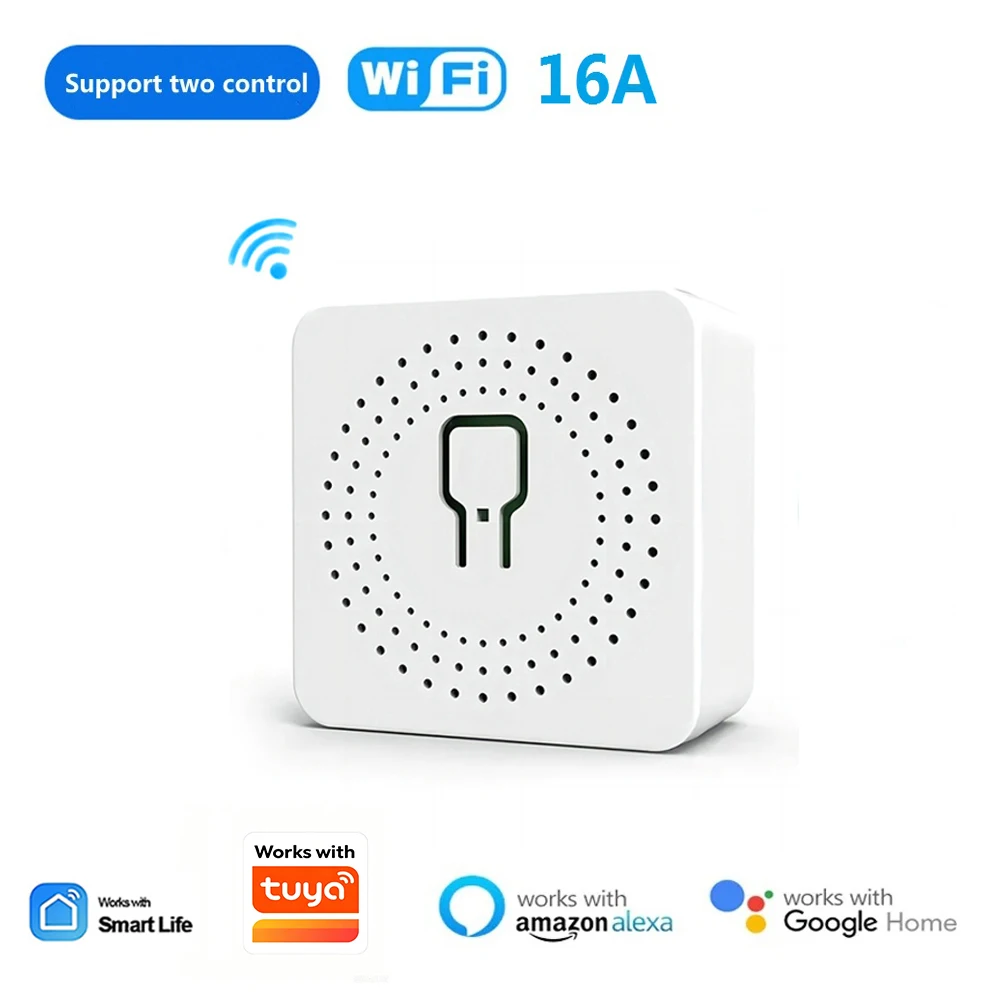Išmanusis Wi-Fi modulis jungikliams (16A, Tuya)