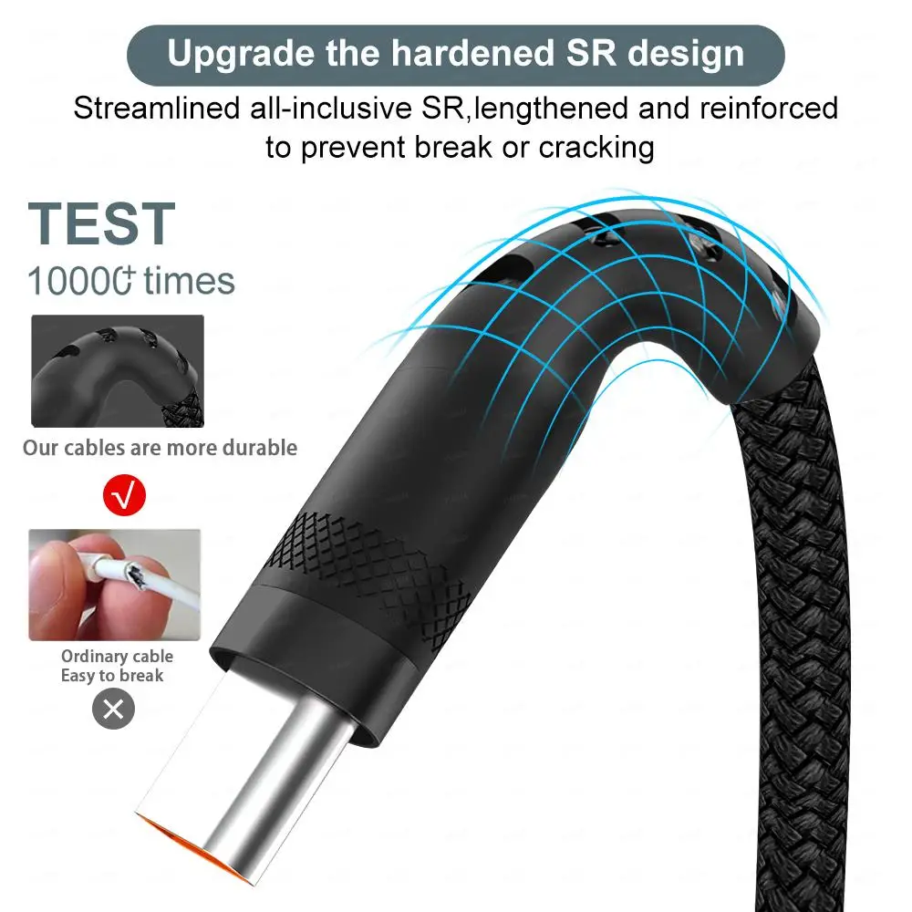 USB Type-C Extended 2M 3M 5-Meter Android Micro USB Fast Charging Cable For Huawei Xiaomi Vivo Oppo And Leeco Phone Data - Image 3