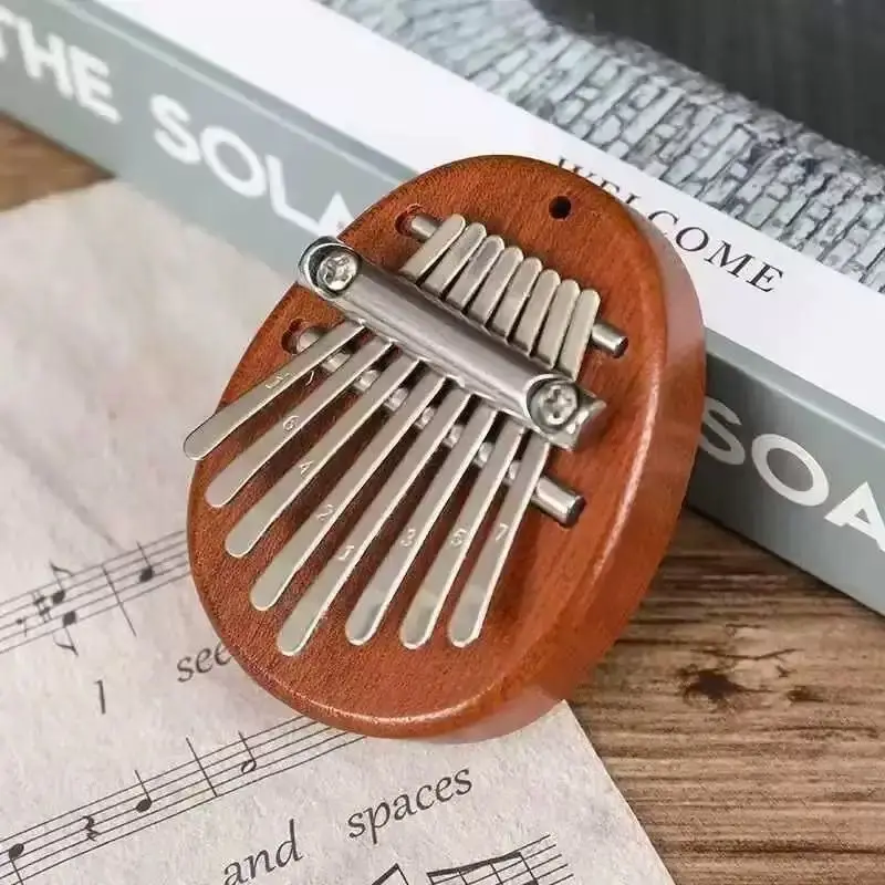 8 Key Mini Wooden Kalimba High Quality Exquisite Finger Thumb Piano Marimba Musical Good Accessory Pendant Gift - Image 2