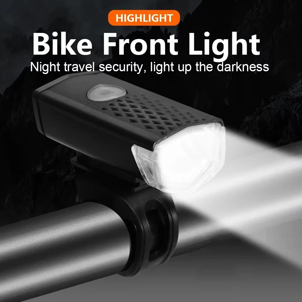 Ourdoor Bicycle Front Light Bright Bike Led Flashlight Bicycle Lantern USB Rechargeable MTB Bike Rear Lamp For Cycling H