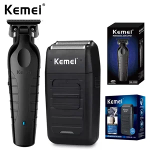Kemei Professional Electric Hair Clippers USB Rechargeable Barber Trimmer Men's Electric Shaver Clippers KM-2299 KM-1102