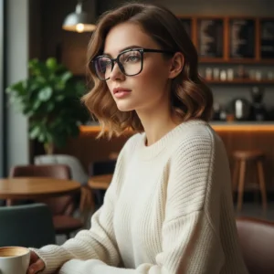 Kvadratiniai akiniai su mėlynos šviesos filtru