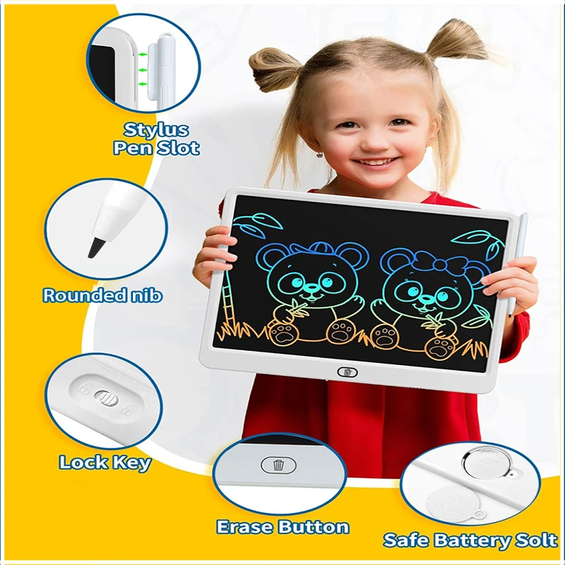 LCD piešimo ir rašymo planšetė vaikams - Image 2