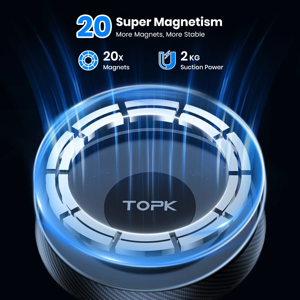 Magnetinis telefono laikiklis į automobilio ventiliacijos groteles - Image 2