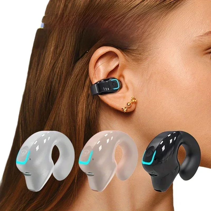 Earphone Clip Wireless Bluetooth Headphone Bone Conduction Headset High Quality TWS Auriculares Sport Noise Canceling Wi